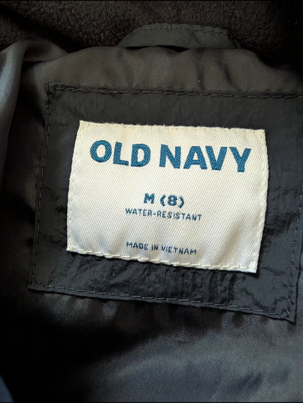 Old Navy Hooded Puffer Jacket in Charcoal Gray - Picture 2 of 4